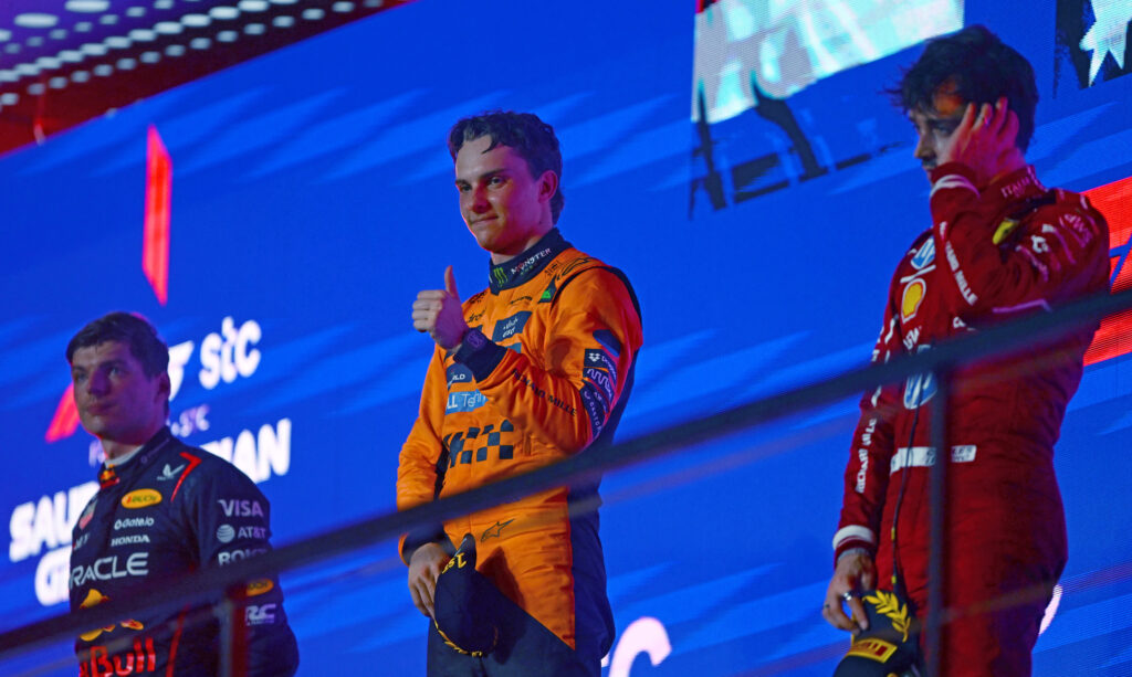 Le podium du Grand Prix d'Arabie Saoudite 2025
